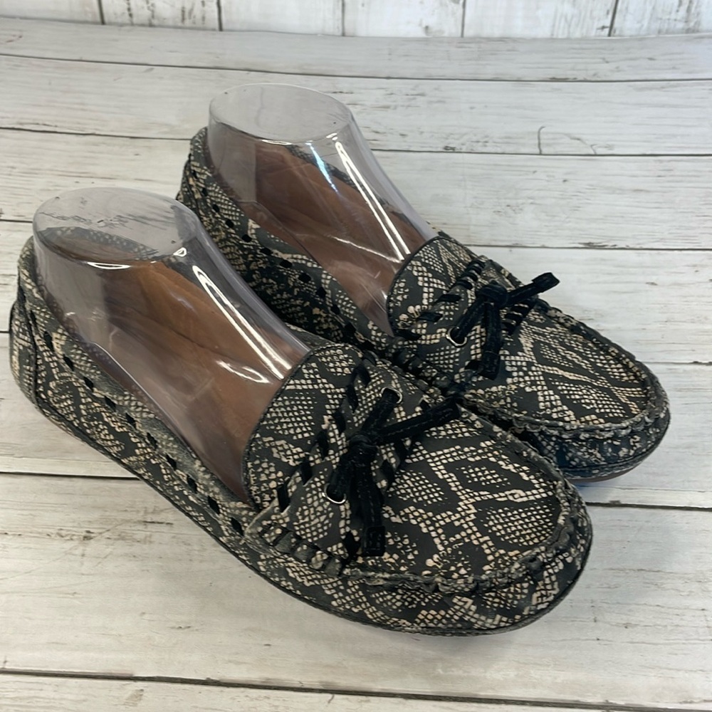 Nurture by Lamaze Snake Print Leather Ozark Moccasin